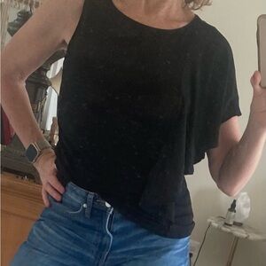 One armed black tee!